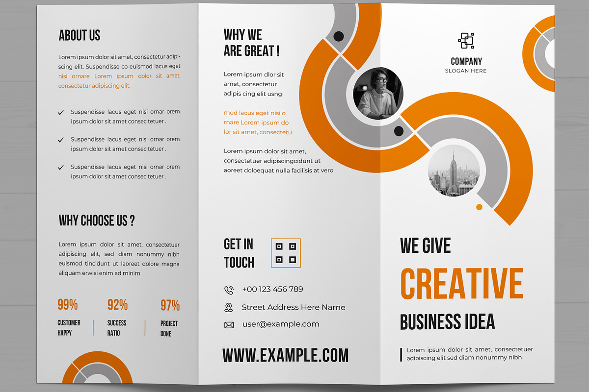 Corporate Tri Fold Brochure, a Brochure Template by MightyDesign (Photo 3 of 7)