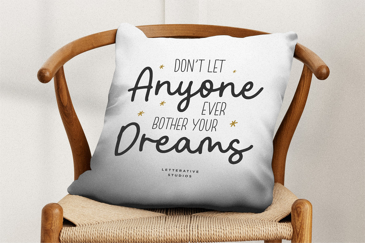 Kind Friend - Monoline Script Font, a Script Font by Letterative Studio (Photo 3 of 5)