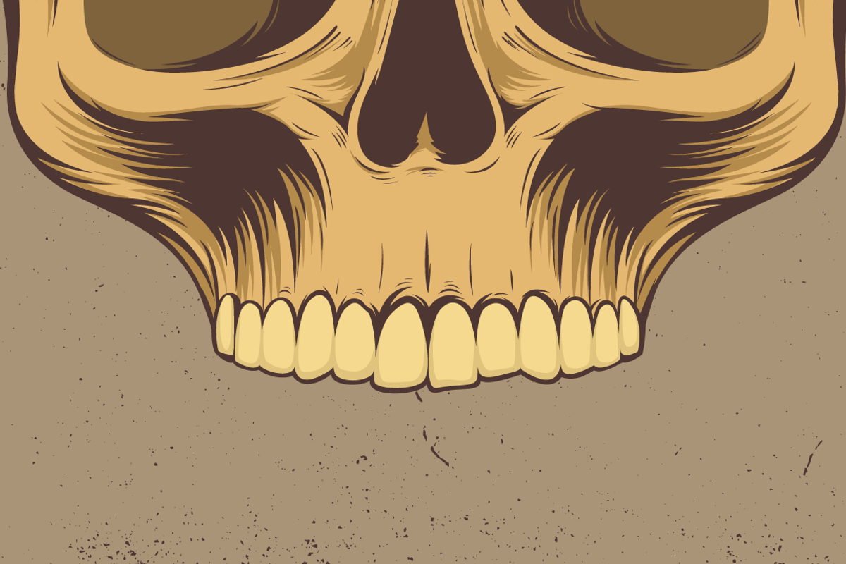 Skull Vector Illustration, an Illustration by kulturrrno (Photo 4 of 4)
