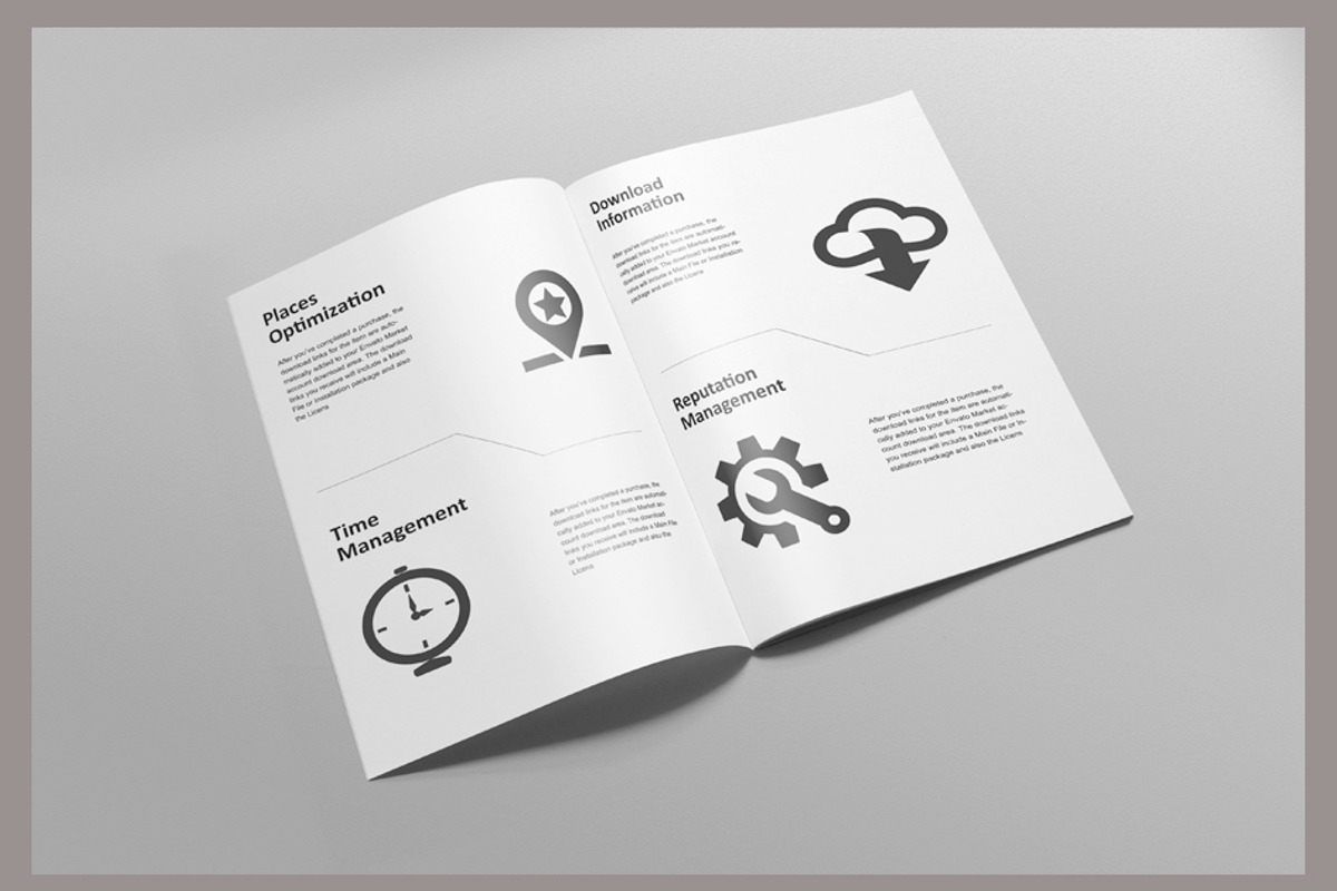 Brochure / Magazine Mock-Up, a Print Template by resumetemplathttps://d3es (Photo 4 of 13)