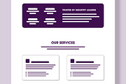 Modern Wireframe Landing Page, a Wireframe Template by MightyDesign (Thumbnail 4 of 9)