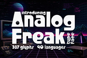 Analog Freak - 1980's Typeface, a Sans Serif Font by HipFonts (Thumbnail 1 of 8)