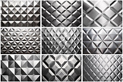 Metallic Polygonal Pattern Backdrop, a Texture Graphic by Forhadx5 (Thumbnail 3 of 6)