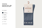 Hanging Sock Packaging Label Mockup, a Bottom Mockup by graphypix (Thumbnail 2 of 4)