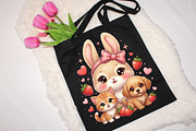 Sweet Bunny, Kitten, Puppy, Love, an Illustration by Designking (Thumbnail 4 of 4)