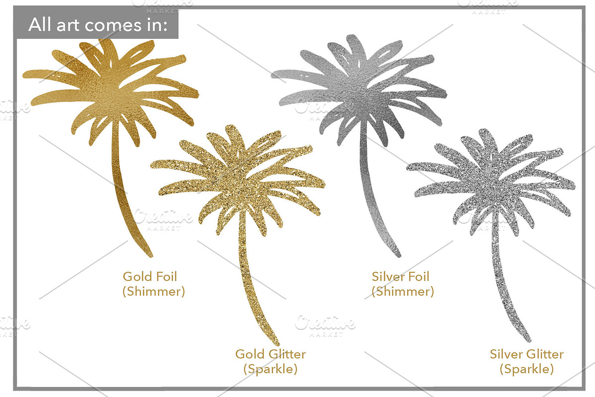 Botanical Metallic Plants & Flowers, an Object Graphic by kristiangallagher (Photo 2 of 5)