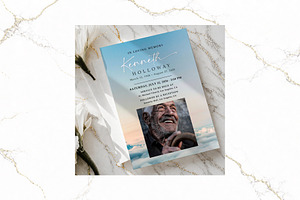 Funeral Invitation Canva FR011, an Invitation Template by TyphoonStudio