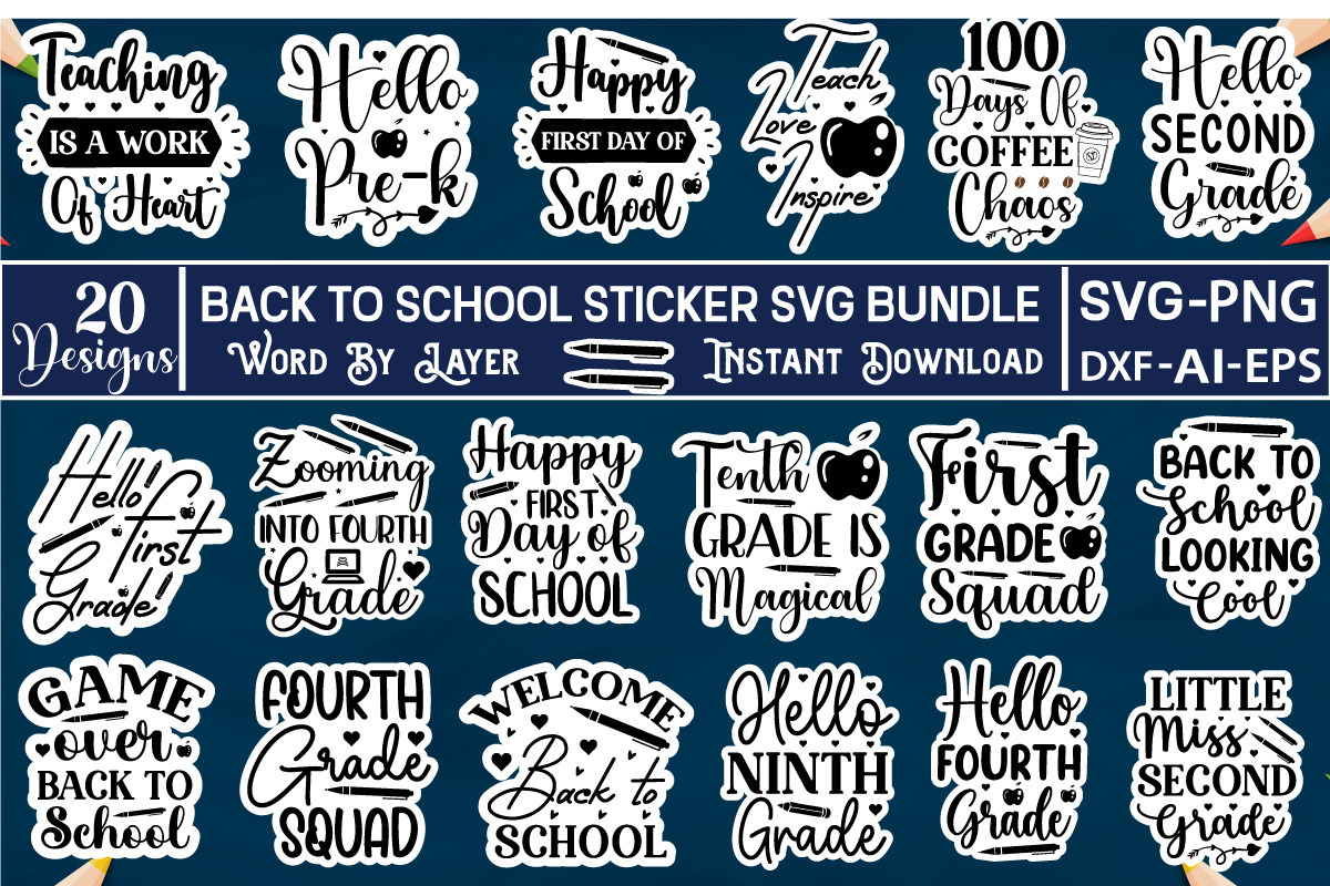 Teacher Mega SVG Bundle, an Object Graphic by GraphicPicker (Photo 4 of 6)