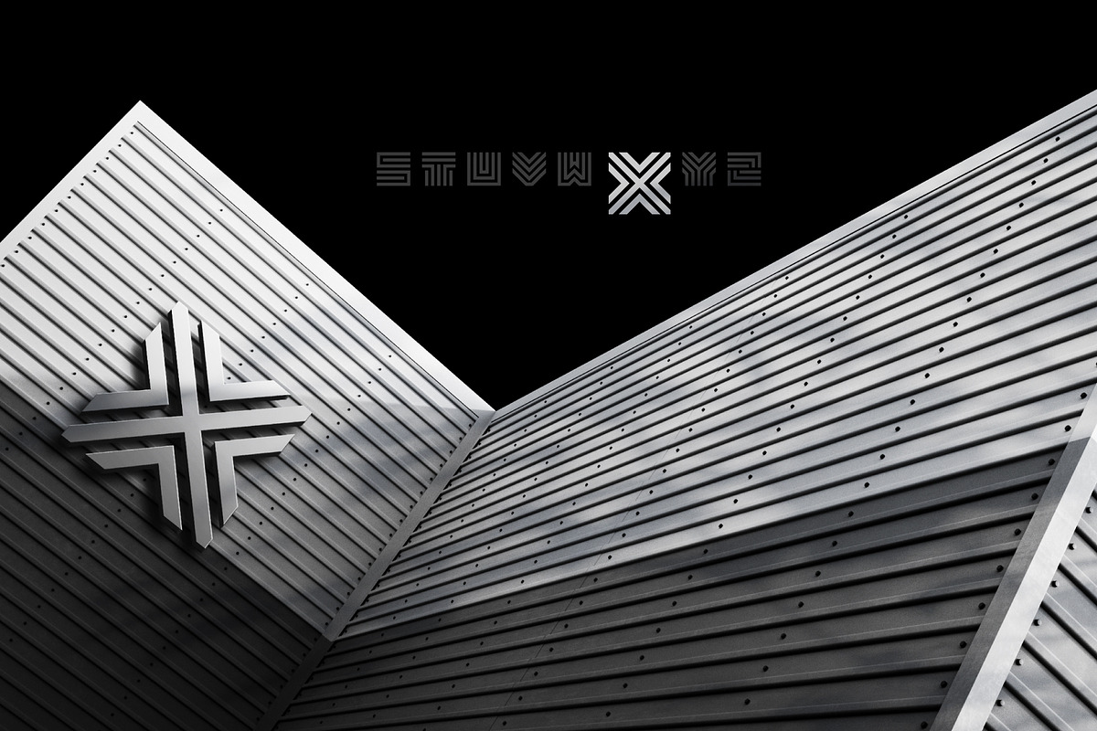 Geometric Maze Font preview 4