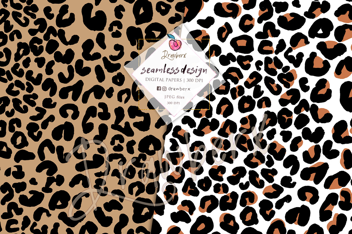 Leopard Print Surface Patterns 136, a Pattern Graphic by Drawberx