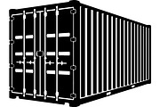 Shipping container silhouette, a Transportation Illustration by abu67222 (Thumbnail 13 of 13)