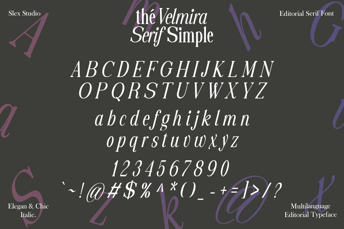 The Velmira Serif Simple, a Serif Font by Slex Studio (Photo 13 of 15)