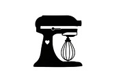 Kitchen Stand Mixer Silhouette Bundl, an Illustration by Gaye Art (Thumbnail 9 of 31)