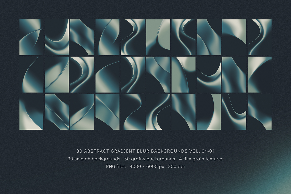 Gradient Blur Backgrounds 01-01 Blue, a Background Graphic by DESIGN BY nube (Photo 2 of 10)