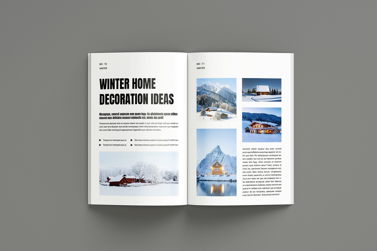Winter Magazine Template, a Magazine Template by Seeing-art (Photo 6 of 11)