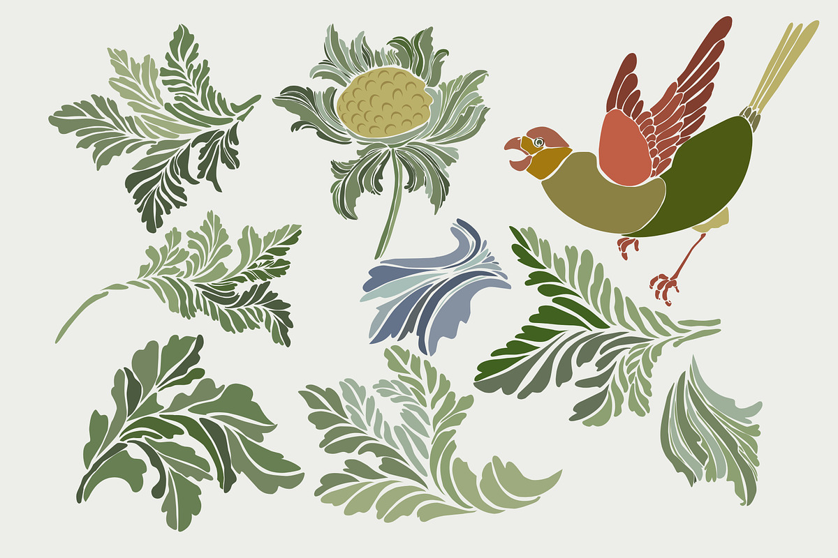 134 Art Nouveau Floral PNG SVG, a Decorative Illustration by Anada Arty (Photo 7 of 11)