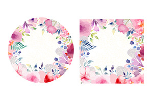 A set of beautiful frames of