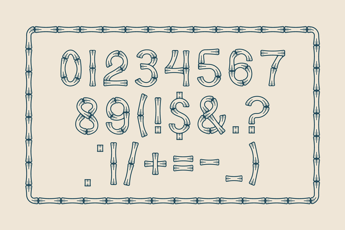 Hawaiian Bamboo Font Duo, a Sans Serif Font by NienowBrand (Photo 7 of 12)