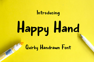 Happy Hand - Quirky Handdrawn Font