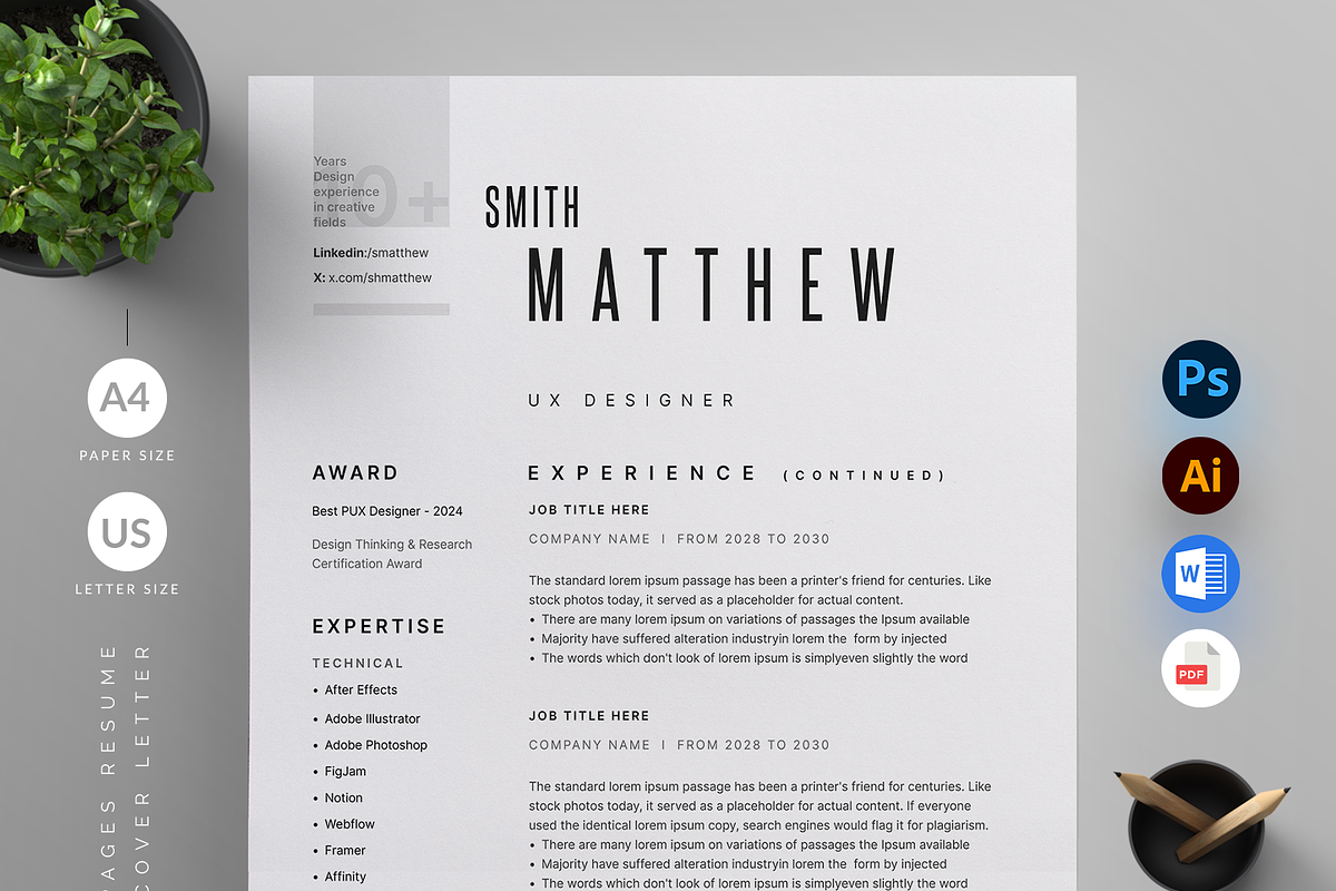 Resume/CV, a Resume Template by Reuix Studio (Photo 2 of 5)