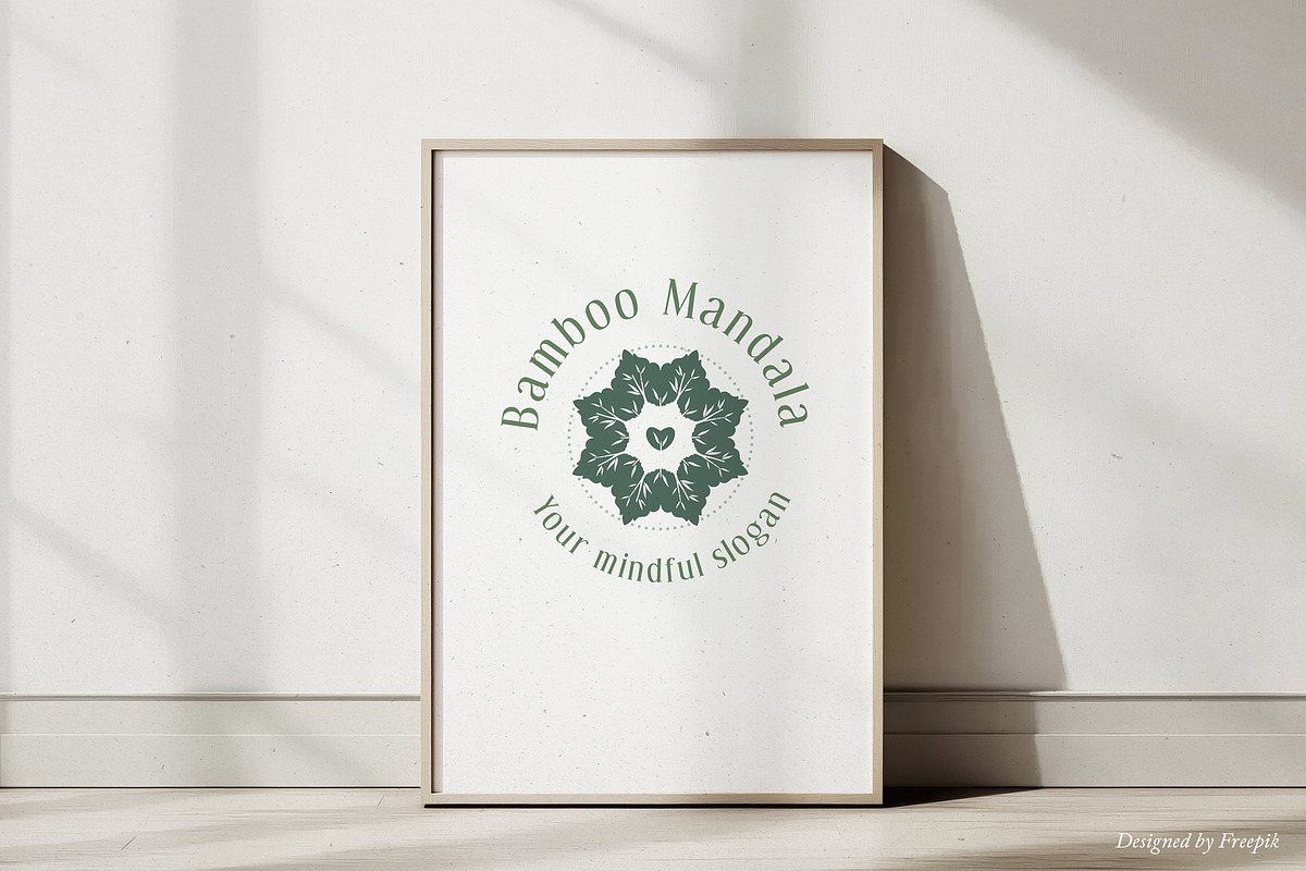 Yoga Bamboo Mandala Logo - Canva/AI preview 4