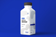 Milk Bottle Mockup, a Cups & Container Mockup by Rahardi Creative (Thumbnail 2 of 4)