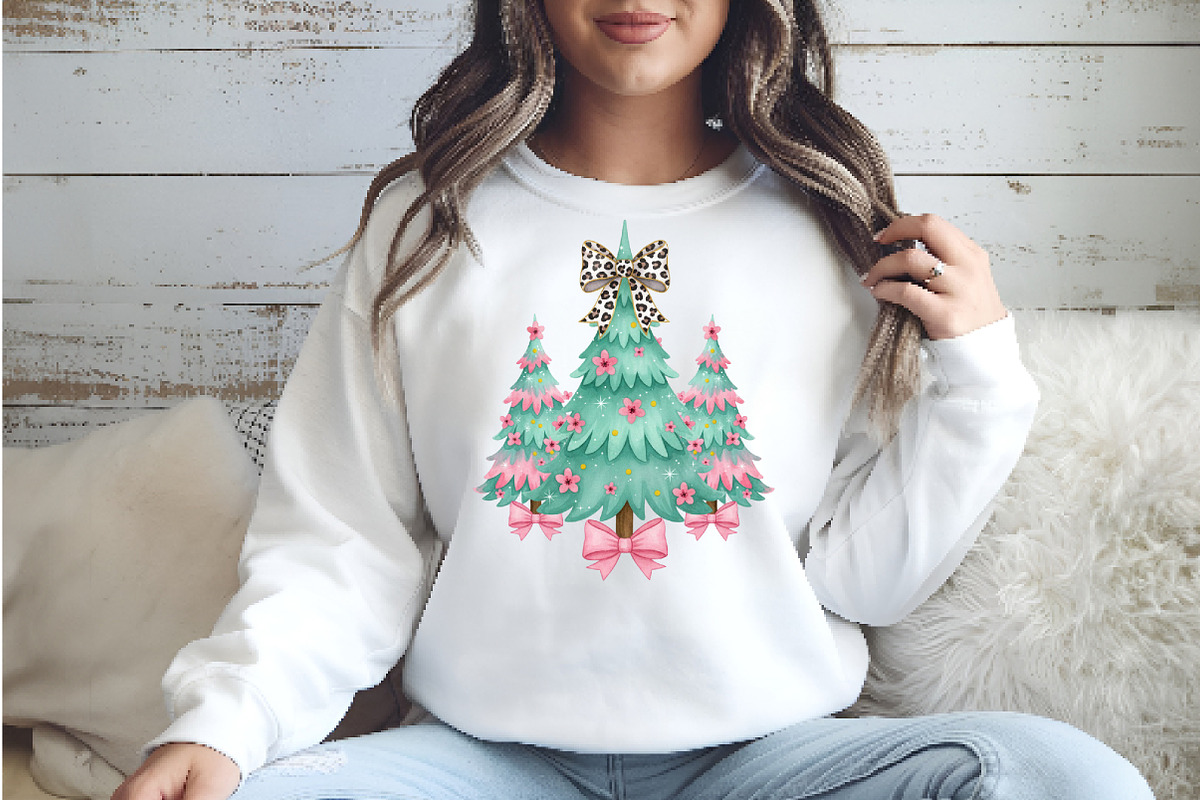 Christmas Coquette Sublimation Png, an Illustration by Watercolor design (Photo 2 of 5)