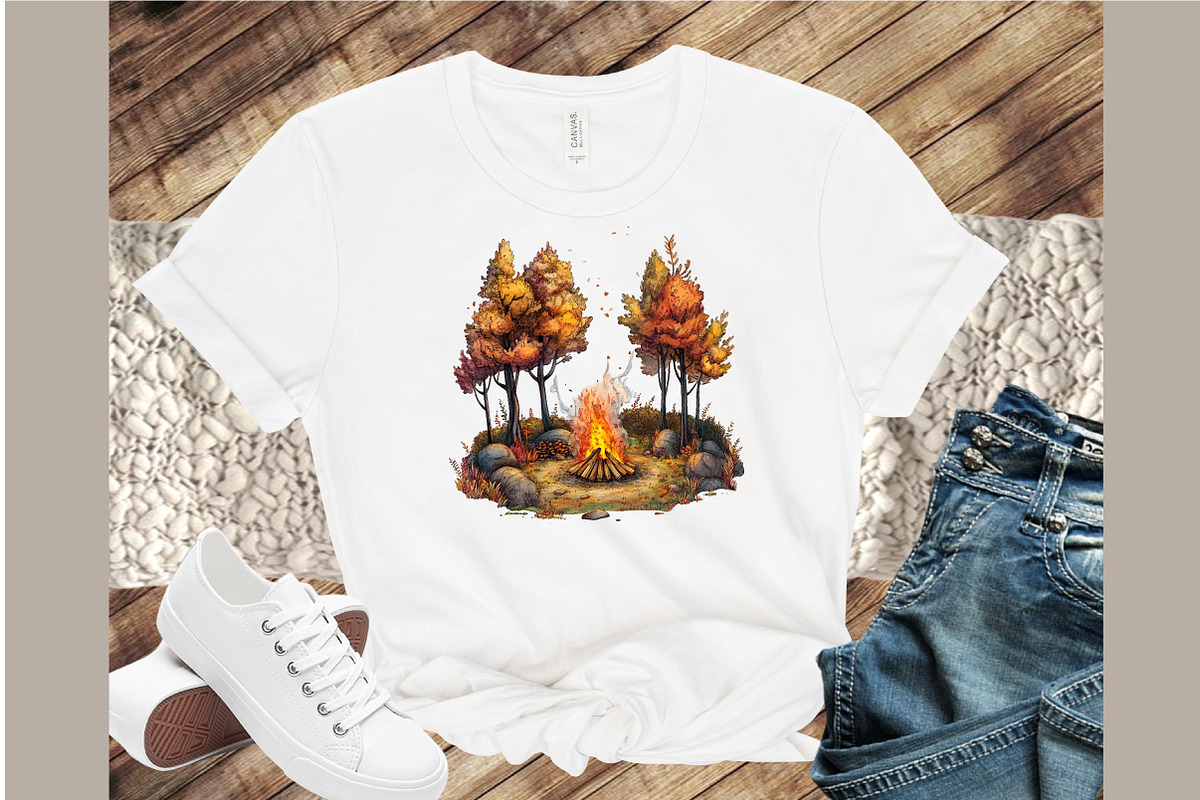 Watercolor Autumn Forest Clipart, an Illustration by Sublimation Artist (Photo 4 of 6)