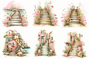 whimsical summer pathway Clipart, an Illustration by Designworld (Thumbnail 5 of 8)