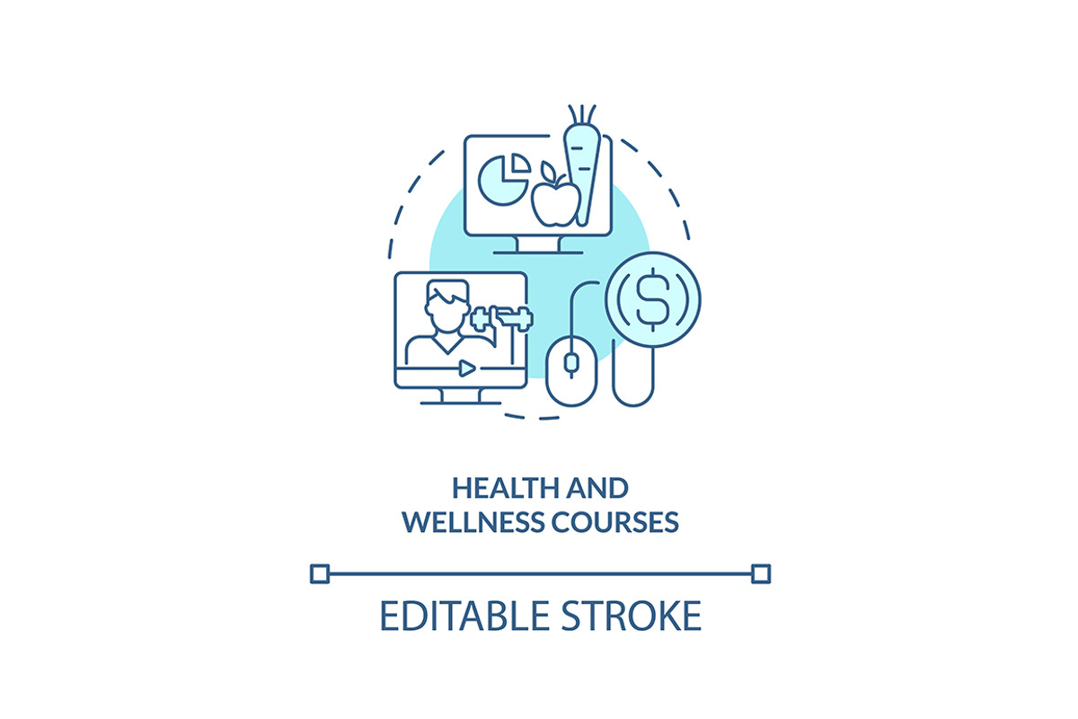 Health and wellness courses icon, a Templates & Theme by IMG Visuals