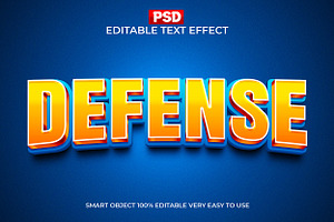 Defense 3D Text Effect PSD, a Layer Style Add-On by Design Fly