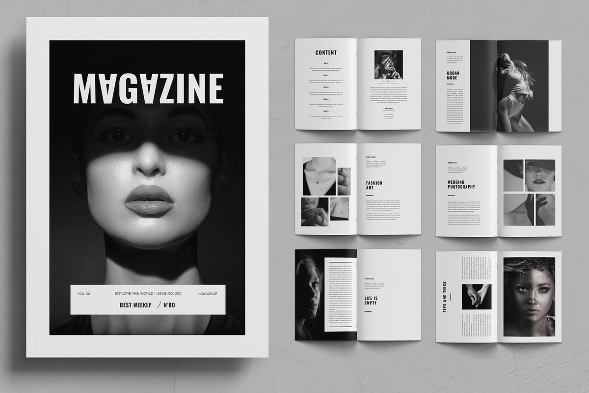 Magazine Design Layout, a Magazine Template by ContestDesign (Photo 1 of 3)