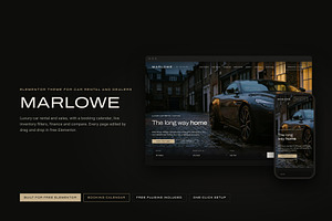 Marlowe Car Rental WordPress Theme