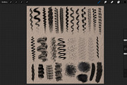 Curls brushes for Procreate app, a Brushes & More by Bluesssatan (Thumbnail 2 of 3)