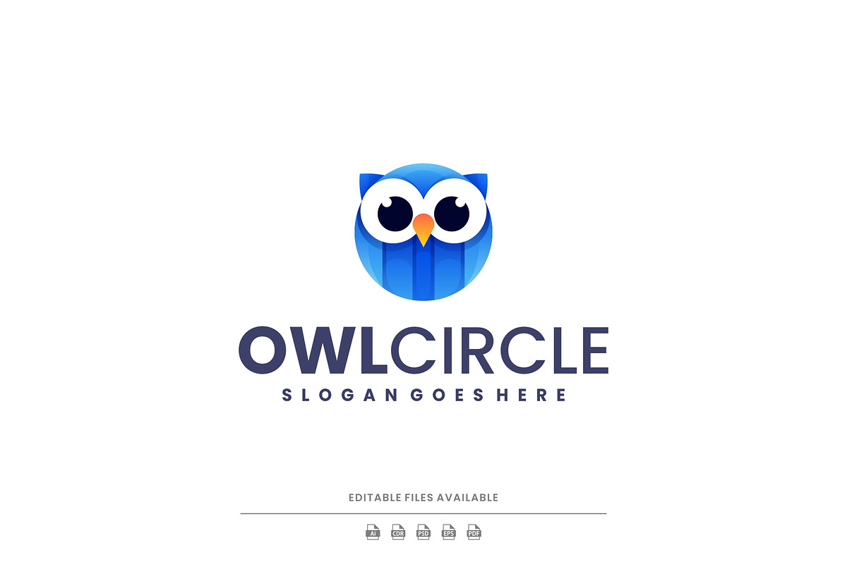 Gradient Modern Owl Logo Design preview 2