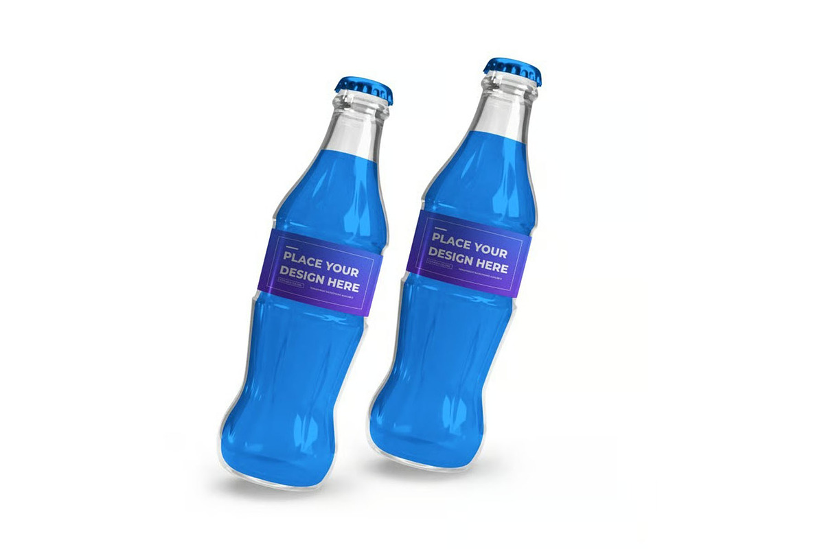 Soft Drink Bottle Mockup Template, a Packaging Mockup by DesignRushMarket (Photo 10 of 11)