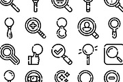 Magnifying glasses icon set for, an Object Graphic by pikepicture (Thumbnail 3 of 3)