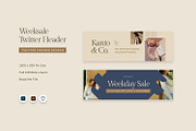 Weeksale - Twitter Header, a Social Media Template by Fannan Studio (Thumbnail 1 of 3)