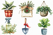 Christmas Indoor Gardening Clipart, an Illustration by Craft Nest (Thumbnail 4 of 6)