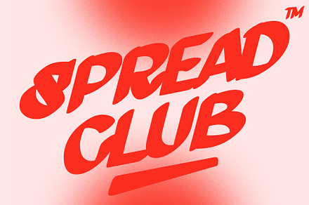 SPREAD CLUB | MARKER MODERN FONT!!