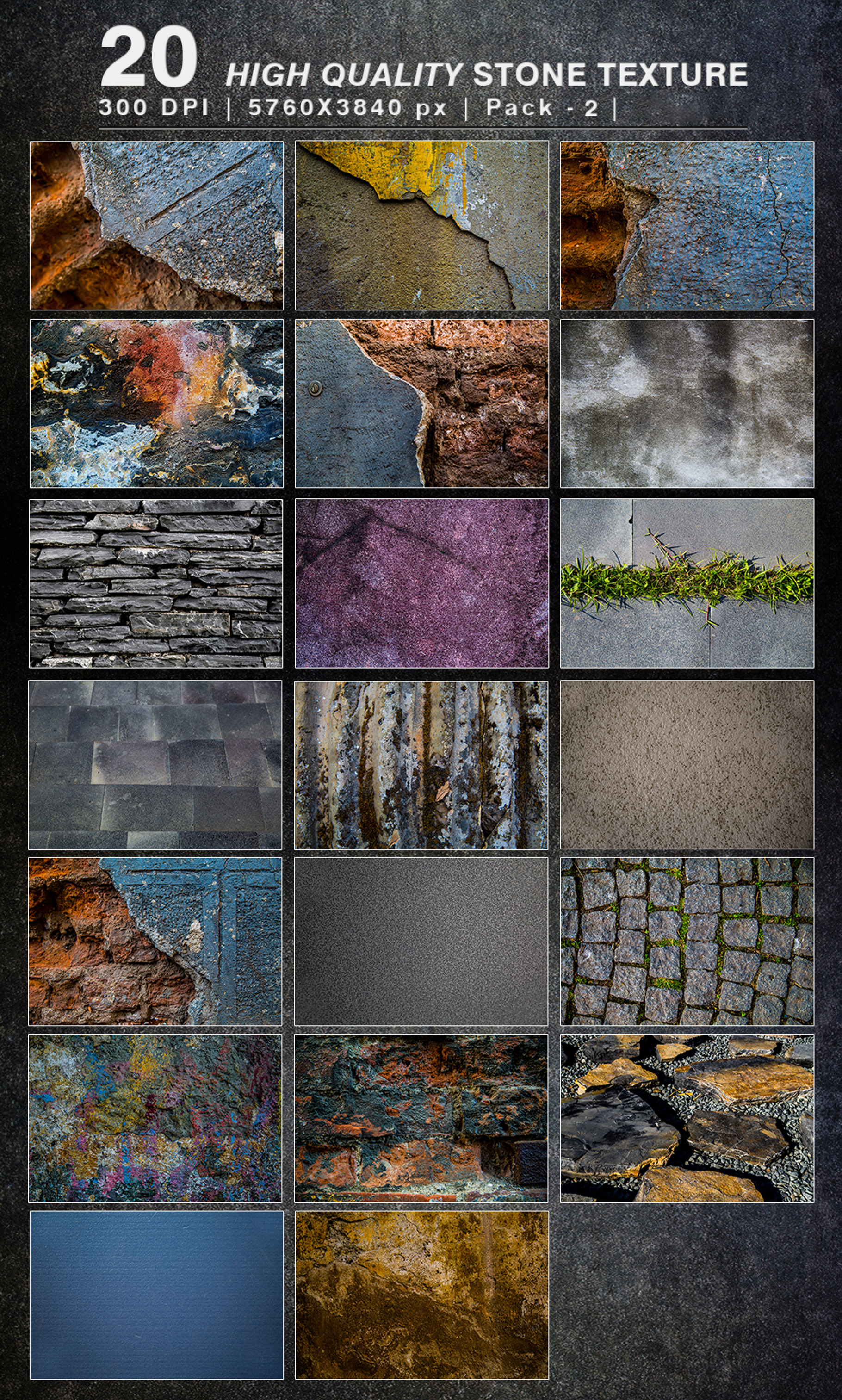 Stone texture pack2 stock photo containing texture package and megapack, an Abstract Photo by 2MK