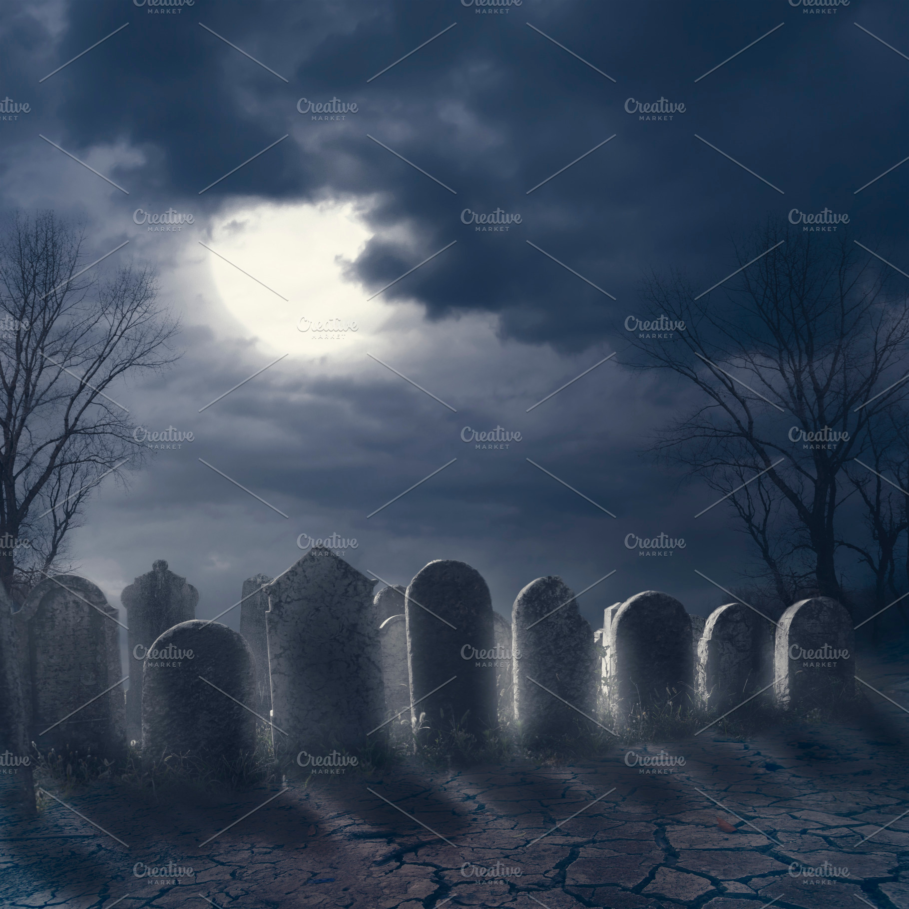 Halloween graveyard background stock photo containing halloween and graveyard, a Holiday Photo by hitdelight
