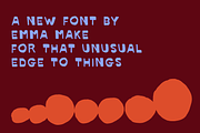 OrangeBasket - Reverse Contrast Font, a Sans Serif Font by Emma Make (Thumbnail 2 of 5)