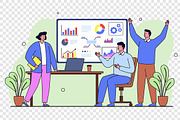 Business Data Analysis Team, a Work Illustration by Partikusi Design (Thumbnail 3 of 3)