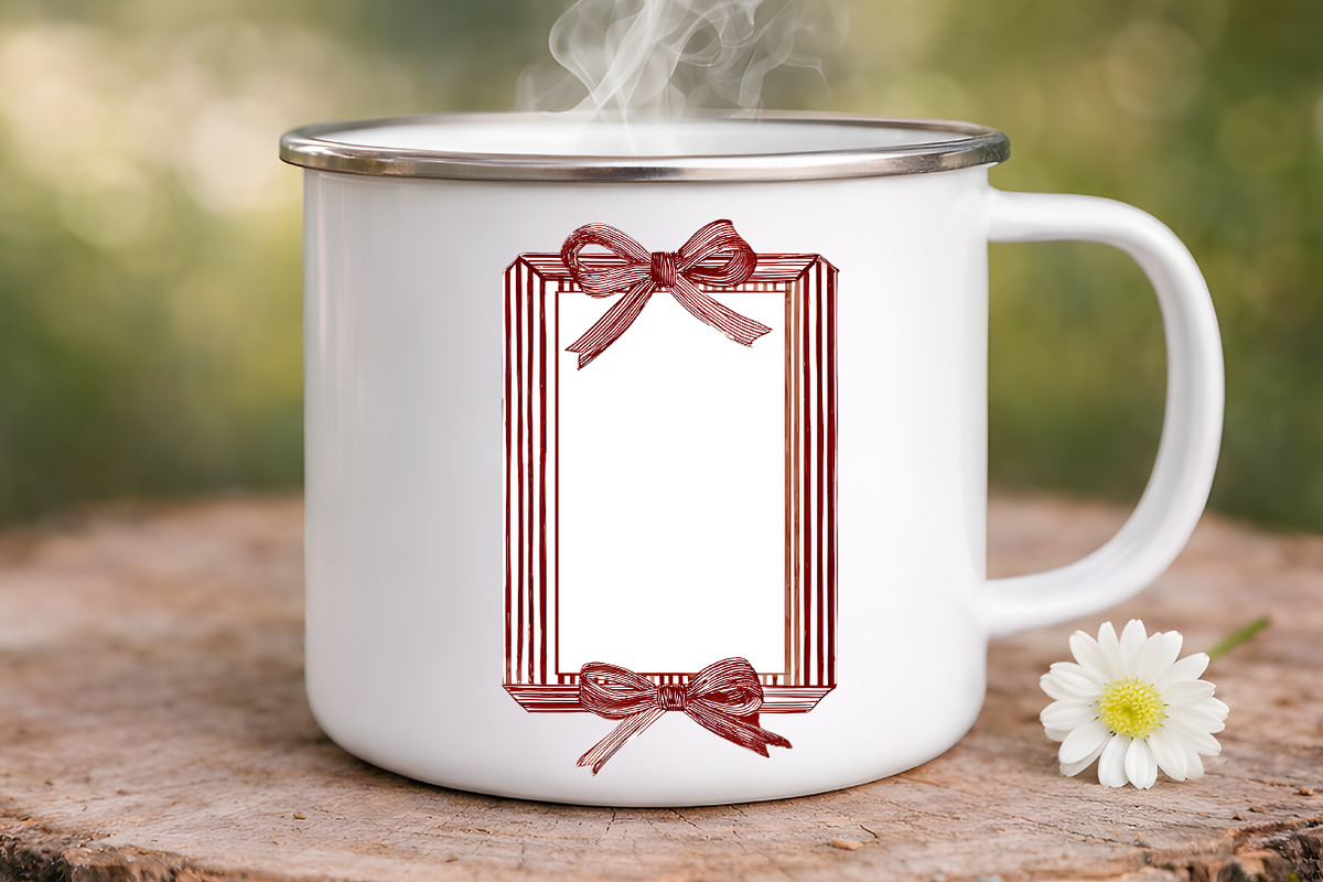 Romantic Bows Frames Patterns, an Illustration by Digital Artistic99 (Photo 9 of 9)