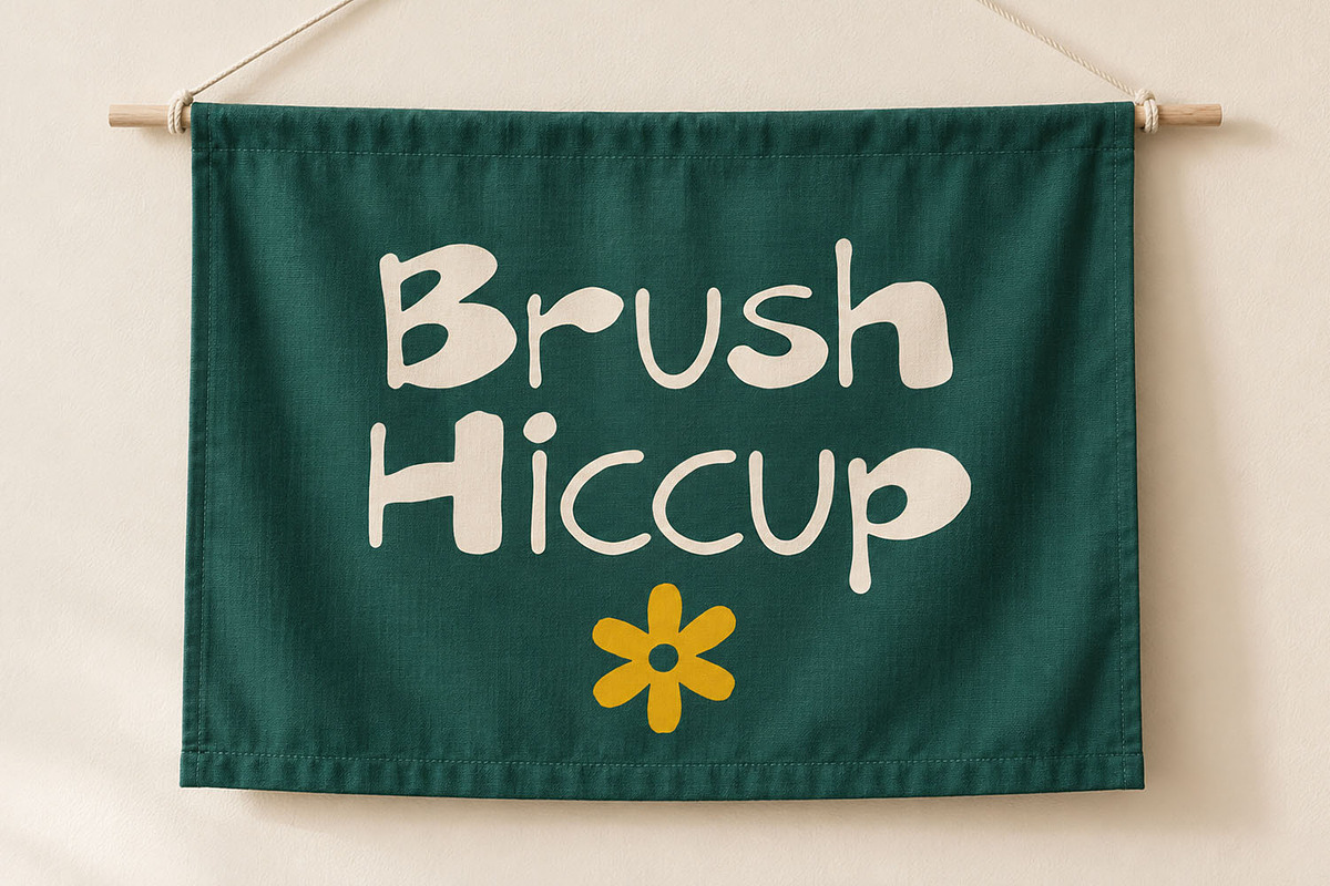 Brush Hiccup Font, a Handwritten Font by Handmadefont (Photo 6 of 20)
