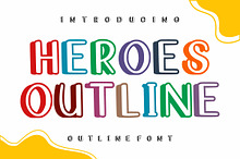 Heroes Outline Font