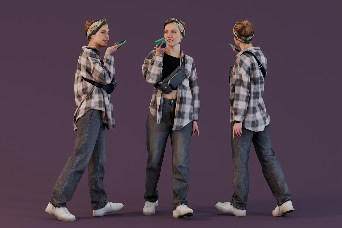 Just Idle Chit-Chatting, a Characters & Person 3D Model by Kanistra Studio