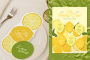 Lemon summer wedding templates set, a Stationery Template by Garden in frame (Thumbnail 7 of 10)