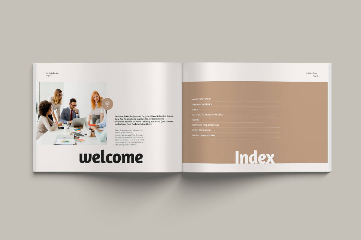Portfolio Landscape Templates, a Brochure Template by Pixelpick (Photo 2 of 9)